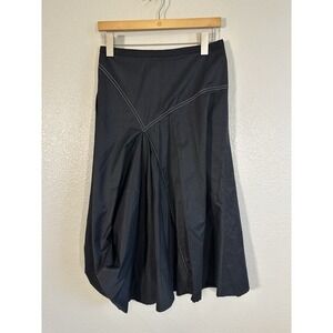 VTG Ronen Chen Skirt‎ 0/US 4 Avant Garde Lagenlook Boxy Relaxed Artsy Lagenlook